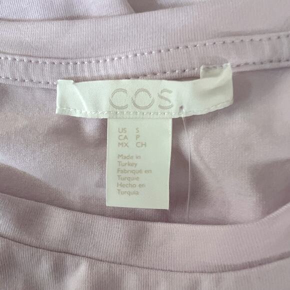 COS Dress With Contrast Hem Pink/Navy Size Small NWOT - Picture 10 of 10